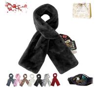 Faux Fur Scarf With Hidden Zipper Pocket, 2026 New Scarf For Women UK, Womens Scarfs Winter, Stay Warm & Carry Your Essentials Hands-Free, For Stashing Your Phone, Cash, Credit Cards (1PCS-E)