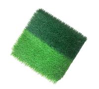 Faux Grass Rug - 15,7 x 15,7 pulgadas Realistic Soft, Artificial Grass Carpet for Dogs Gats Indoor Outdoor Garden Backyard Patio Balcony Apartment Door Entry Living Room Decor Mat
