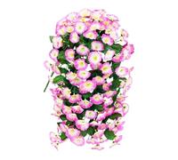 Faux Morning Glory Flowers, Realistic Outdoor Decor, Weather-Resistant Design, 23.62 Inches, Ideal for Courtyard, Gazebo, Spring Wall, Front Door, Deck, Fall Porch Accents