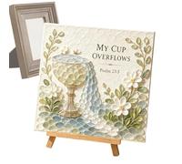 Faux Sea Glass Wall Art Set - Christian Bible Verse Home Decor