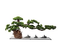Faux Tree Grande Pino simulado Bonsai Estilo Chino Fawer Gree Plant Hall Hotel Hotel Decoración de Villas Adornos Faux Faux