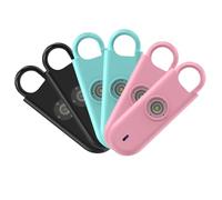 Fauxomor Alarma Personal para Mujeres, Pack de 6 de 140 dB Llavero Autodefensa Personal con Luz Estroboscópica e Aviso de Batería Baja, Regalo para Niños y Personas Mayores(2Rosa+2Azul+2Negro)