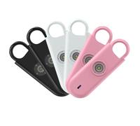 Fauxomor Alarma Personal para Mujeres, Pack de 6 de 140 dB Llavero Autodefensa Personal con Luz Estroboscópica e Aviso de Batería Baja, Regalo para Niños y Personas Mayores(2Blanco+2Rosa+2Negro)