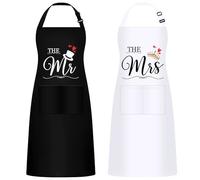Favelable 1 Piezas Delantal de Cocina, Delantales Impermeables del Cocinero, con un Gran Bolsillo y una Correa Regulable, para Barbacoa Cocinar Hornear Jardinería Restaurante (Negro)