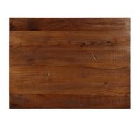 Favemtsl Tablero de mesa rectangular de madera maciza de 80 x 70 cm | Mesa de repuesto rústica de madera maciza reciclada para comedor, restaurante o cafetería. Cada pieza es única.