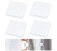 FAVENGO 4 Pcs Pinzas para Cortinas de Ducha Clips Ducha Pinza Sujeta Cortinas Pinza Cortina Ducha Clips Cortina Ducha Accesorios de Baño para Sujetar Cortinas del Baño para Ducha, Blanco