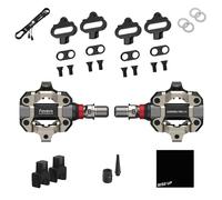 Favero Assioma PRO MX-2, medidor de potencia MTB con pedal lateral de doble detección con tacos adicionales, tacos SPD compatibles con MTB, conectividad Bluetooth y ANT+ para computadoras GPS y