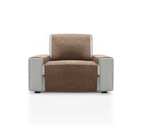 FAVERTI® Cubre Sillón 1 Plaza o sillón Relax de 55 cm | Modelo PEGO | Ante | Chenilla Tacto Extra Suave, Protector sillón de Calidad Hecho en España con Material Reciclado