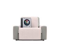 FAVERTI Cubre Sillón 1 Plaza o sillón Relax | Protector súper Fresco y Resistente para Mascotas, Hecho en españa con Material Reciclado | Modelo Daimus | Protector sillón Natural