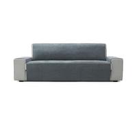 FAVERTI® Cubre Sofá 3 Plazas de 160 cm | Modelo PEGO | Gris Oscuro | Chenilla Tacto Extra Suave, Protector sofá de Calidad Hecho en España con Material Reciclado