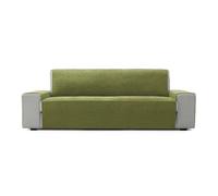 FAVERTI® Cubre Sofá 3 Plazas de 160 cm | Modelo PEGO | Verde | Chenilla Tacto Extra Suave, Protector sofá de Calidad Hecho en España con Material Reciclado
