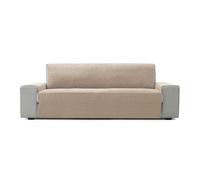 FAVERTI® Cubre Sofá 4 Plazas de 190 cm | Modelo PEGO | Beige | Chenilla Tacto Extra Suave, Protector sofá de Calidad Hecho en España con Material Reciclado