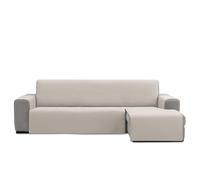 FAVERTI® Cubre Sofá Chaise Longue Acolchado 240 cm (Asiento) | Modelo REQUENA | Crudo | Protector Compatible Izquierdo/Derecho | Loneta fácil Lavado, Duradera y Resistente | Fabricado en España