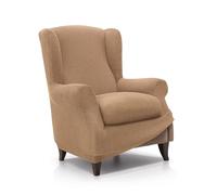 FAVERTI® Funda de Sillón Orejero Elástica de 70 a 100cm | Modelo Reale | Doré | Funda Ajustable Sillón Orejero Universal | Protector de Calidad de Tejido Jacquard Tacto algodón