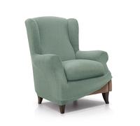 FAVERTI® Funda de Sillón Orejero Elástica de 70 a 100cm | Modelo Reale | Turquesa | Funda Ajustable Sillón Orejero Universal | Protector de Calidad de Tejido Jacquard Tacto algodón