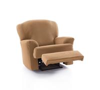 FAVERTI® Funda Elástica Sillón Relax Abatible de 70 a 90cm | Modelo Reale | Doré | Funda Sillón Reclinable Pies Separados | Protector de Calidad de Tejido Jacquard Tacto algodón