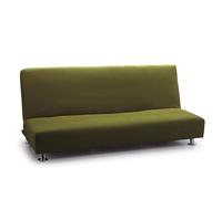 FAVERTI® Funda Elástica Sofá Cama Click Clack Tres Plazas | Modelo Reale | Césped | Funda Sofá Cama Universal | Protector de Calidad de Tejido Jacquard Tacto algodón