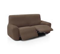 FAVERTI® Funda Elástica Sofá Relax Pies Juntos Reclinable Dos Plazas Dos Pies de 135 a 210 cm | Modelo Reale | Ante | Funda Sofá Abatible | Protector de Calidad Tejido Jacquard Tacto algodón