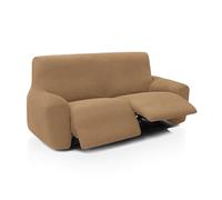 FAVERTI® Funda Elástica Sofá Relax Pies Juntos Reclinable Dos Plazas Dos Pies de 135 a 210 cm | Modelo Reale | Doré | Funda Sofá Abatible | Protector de Calidad Tejido Jacquard Tacto algodón