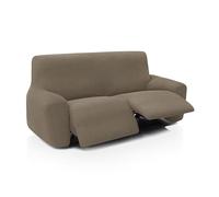 FAVERTI® Funda Elástica Sofá Relax Pies Juntos Reclinable Dos Plazas Dos Pies de 135 a 210 cm | Modelo Reale | Lino | Funda Sofá Abatible | Protector de Calidad Tejido Jacquard Tacto algodón