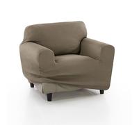 FAVERTI® Funda Sillón Elástica Universal de 70 a 110 cm | Modelo Reale | Lino | Funda Protectora Sillón Individual | Protector de Calidad de Tejido Jacquard Tacto algodón