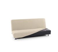 FAVERTI® Funda Sofá Cama Click Clack 3 Plazas de 160 a 200 cm | Modelo NOVELE | Beige | Funda Super Elástica Ideal para Cualquier sofá Cama | Protector de Calidad Tejido Jacquard Tacto algodón