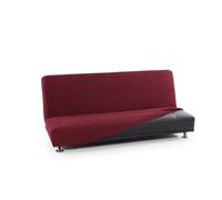 FAVERTI® Funda Sofá Cama Click Clack 3 Plazas de 160 a 200 cm | Modelo NOVELE | Burdeos | Funda Super Elástica Ideal para Cualquier sofá Cama | Protector de Calidad Tejido Jacquard Tacto algodón