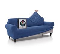 FAVERTI® Funda Sofá Premium 3 Plazas - Funda de Tejido Súper Elástico para Sofás de 180 a 230cm | Modelo BOCAIRENT | Azafata | Funda Sofá Súper Ajustable | Protector Sofá Elegante Tacto Algodón