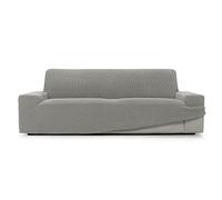 FAVERTI® Funda Sofá Super Elástica 4 plazas de 230 a 270 cm | Modelo NOVELE | Gris Claro | Funda Universal Ideal para Cualquier Forma de sofá | Protector de Calidad Tejido Jacquard Tacto algodón
