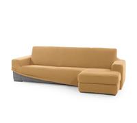 FAVERTI® Funda Super Elástica Chaise Longue Brazo Corto Derecho (Visto de Frente) | Modelo NOVELE | Amarillo | Protector de Calidad de Tejido Jacquard Tacto algodón