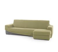 FAVERTI® Funda Super Elástica Chaise Longue Brazo Corto Derecho (Visto de Frente) | Modelo NOVELE | Pistacho | Protector de Calidad de Tejido Jacquard Tacto algodón