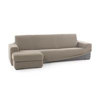 FAVERTI® Funda Super Elástica Chaise Longue Brazo Corto Izquierdo (Visto de Frente) | Modelo NOVELE | Lino | Protector de Calidad de Tejido Jacquard Tacto algodón