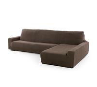 FAVERTI® Funda Super Elástica Chaise Longue Brazo Largo Derecho (Visto de Frente) | Modelo NOVELE | Ante | Protector de Calidad de Tejido Jacquard Tacto algodón
