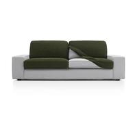 FAVERTI® Funda Super Elástica de cojín de sofá con Medidas Entre 50-85 cm por 45-70 cm y 10-20 cm de Alto | Modelo NOVELE | Funda de Asiento o Respaldo de sillón o sofá Césped