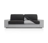 FAVERTI® Funda Super Elástica de cojín de sofá con Medidas Entre 50-85 cm por 45-70 cm y 10-20 cm de Alto | Modelo NOVELE | Funda de Asiento o Respaldo de sillón o sofá Gris Oscuro