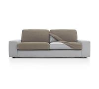 FAVERTI® Funda Super Elástica de cojín de sofá con Medidas Entre 50-85 cm por 70-100 cm y 10-20 cm de Alto | Modelo NOVELE | Funda de Asiento o Respaldo de sillón o sofá Lino