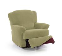 FAVERTI® Funda Super Elástica Sillón Relax de 70 a 90cm | Modelo NOVELE | Pistacho | Funda sillón reclinable pies Separados | Protector de Calidad de Tejido Jacquard Tacto algodón