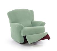 FAVERTI® Funda Super Elástica Sillón Relax de 70 a 90cm | Modelo NOVELE | Turquesa | Funda sillón reclinable pies Separados | Protector de Calidad de Tejido Jacquard Tacto algodón