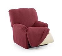 FAVERTI® Funda Super Elástica Sillón Relax Pies Juntos Reclinable de 70 a 90 cm | Modelo NOVELE | Fucsia Oscuro | Protector sillón abatible de Calidad Tejido Jacquard Tacto algodón