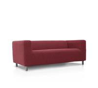 FAVERTI® Funda Super Elástica Sofá Compatible con el Sofá KLIPPAN 2 plazas de IKEA | Modelo NOVELE | Fucsia Oscuro | Protector de Calidad de Tejido Jacquard Tacto algodón