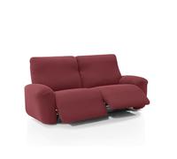 FAVERTI® Funda Super Elástica Sofá Relax Pies Juntos Reclinable Tres Plazas Dos Pies de 200 a 270cm | Modelo NOVELE | Fucsia Oscuro | Protector sofá abatible Calidad Jacquard Tacto algodón