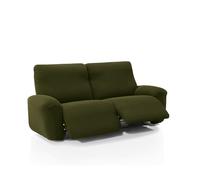 FAVERTI® Funda Super Elástica Sofá Relax Pies Juntos Reclinable Tres Plazas Dos Pies de 200 a 270cm | Modelo NOVELE | Cesped | Protector sofá abatible de Calidad Tejido Jacquard Tacto algodón