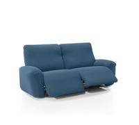 FAVERTI® Funda Super Elástica Sofá Relax Pies Juntos Reclinable Tres Plazas Dos Pies de 200 a 270cm | Modelo NOVELE | Celeste | Protector sofá abatible de Calidad Tejido Jacquard Tacto algodón