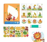 Faveurs De Fête D'Automne - Kits Créatifs Feuilles D'Automne | Fournitures Scolaires et Artisanat Saisonnières, Décorations Halloween, Fêtes, Classe, Activité Groupe Garçons et Filles