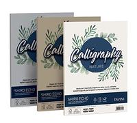 Favini 94650 Papel Calligraphy Nature Shiro Eco A4, 50 folios, 120 g, madera