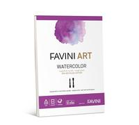 FAVINI Art Bloc adhesivo Watercolor gramaje 300 g/m2 hojas 10 formato 21 x 29,7 cm A4