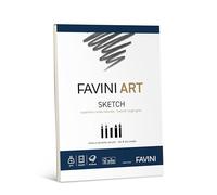 FAVINI Art Bloc de pegamento Sketch gramaje 90 g/m2 hojas 40 formato 21 x 29,7 cm A4