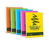 Favini Schizza e strappa Bloc de notas 150 hojas A4 - Bloc de notas (150 hojas, A4, 50 g / m², 210 mm, 297 mm), color aleatorio, 1 unidad