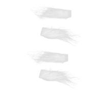 FAVOMOTO 2 Pares Cejas De Papa Noel Ceja Falsa Blanca Barba De Santa Claus Accesorios De Vestir Cosplay Cejas Espesas Felpa Víspera De Todos Los Santos Hombre Disfraces De Navidad