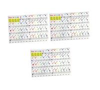 FAVOMOTO 3 Piezas Piano Pegatinas Papel De Guía De Teclado De Piano Tabla De Teclado De Piano De 88 Teclas Piano Infantil Niño Pegatinas De Colores Electrónico De Polivinilo